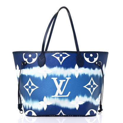 Louis Vuitton Monogram Escale Neverfull MM Blue 4 of 14