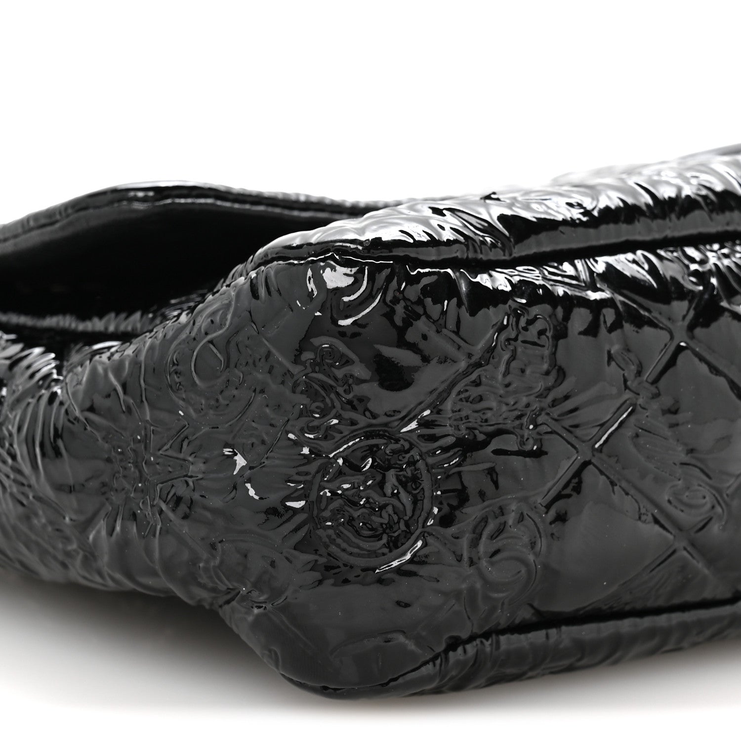 Chanel Patent Large Lucky Symbols Flap Black 9 of 11