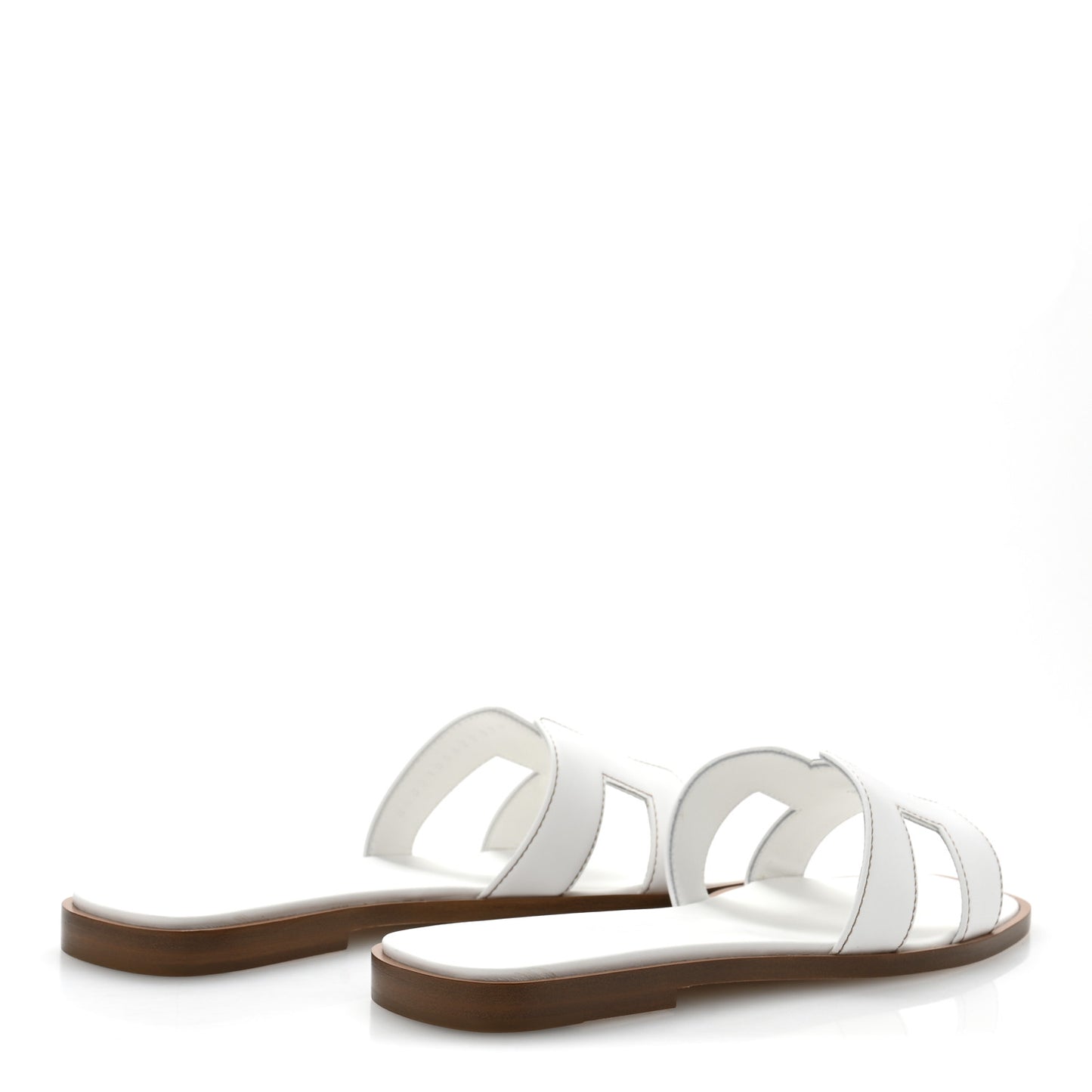 Box Calfskin Oran Sandals 36.5 White