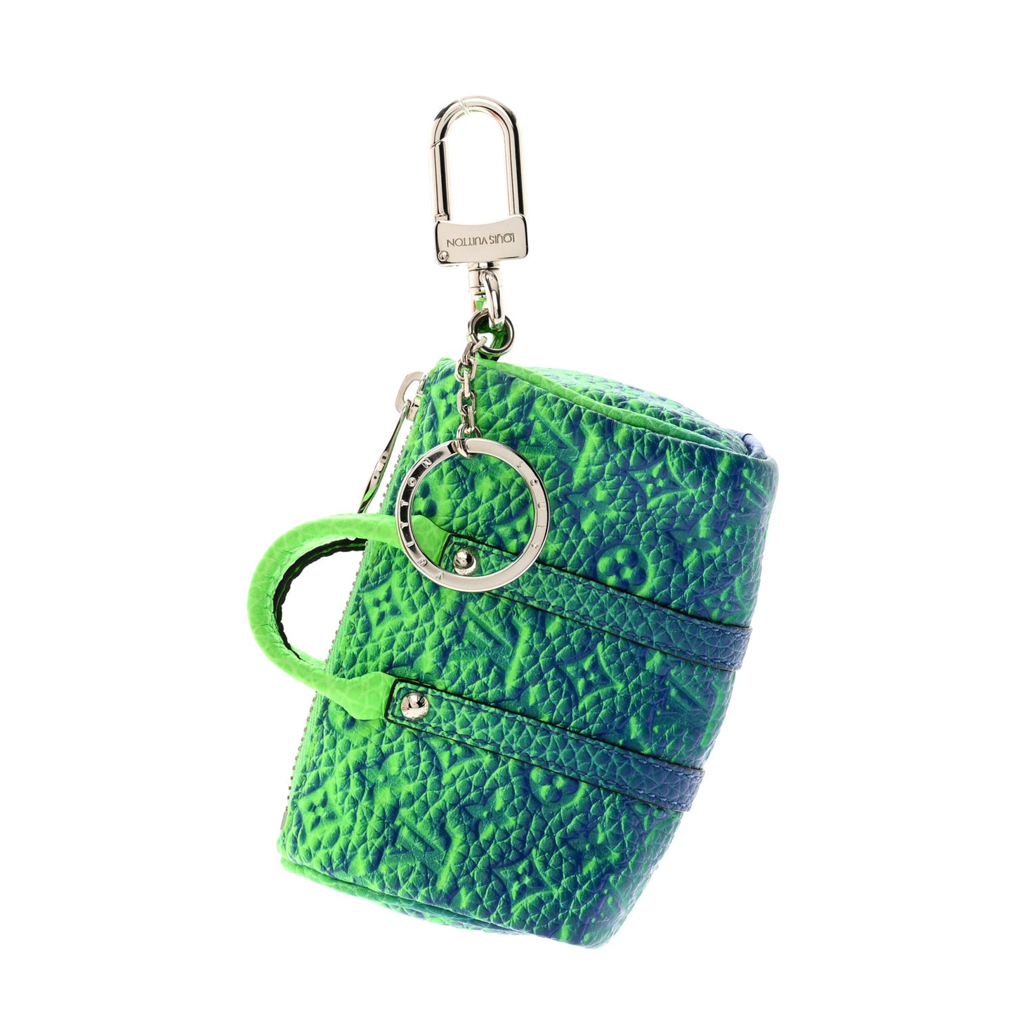 Taurillon Illusion Mini Keepall Earphones Pouch Bleu Vert