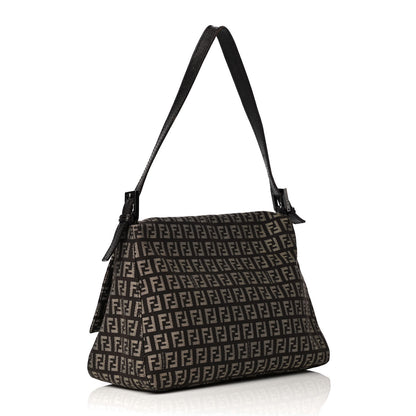 Fendi Zucchino Vitello Mama Baguette Testa di Moro Beige 4 of 26