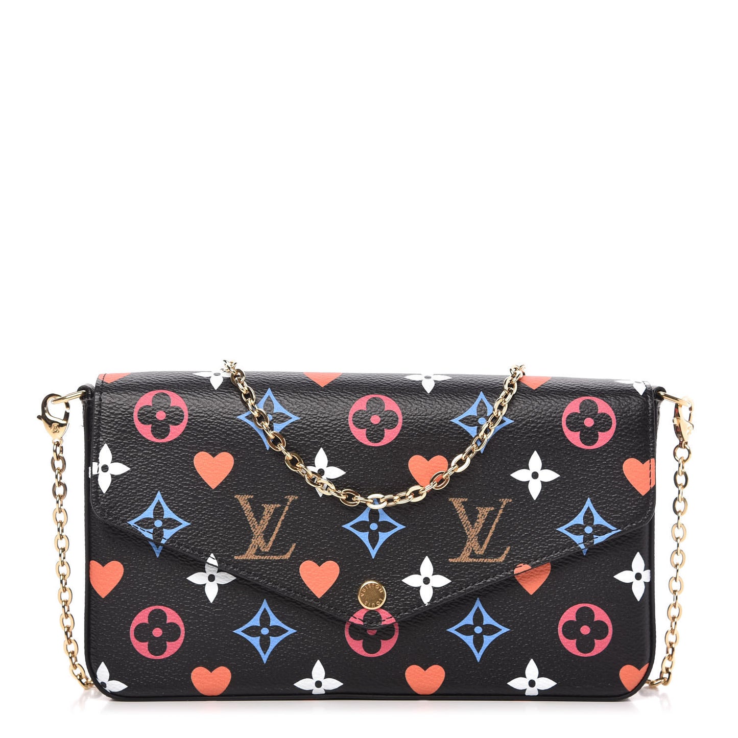 Game On Felicie Chain Wallet Black