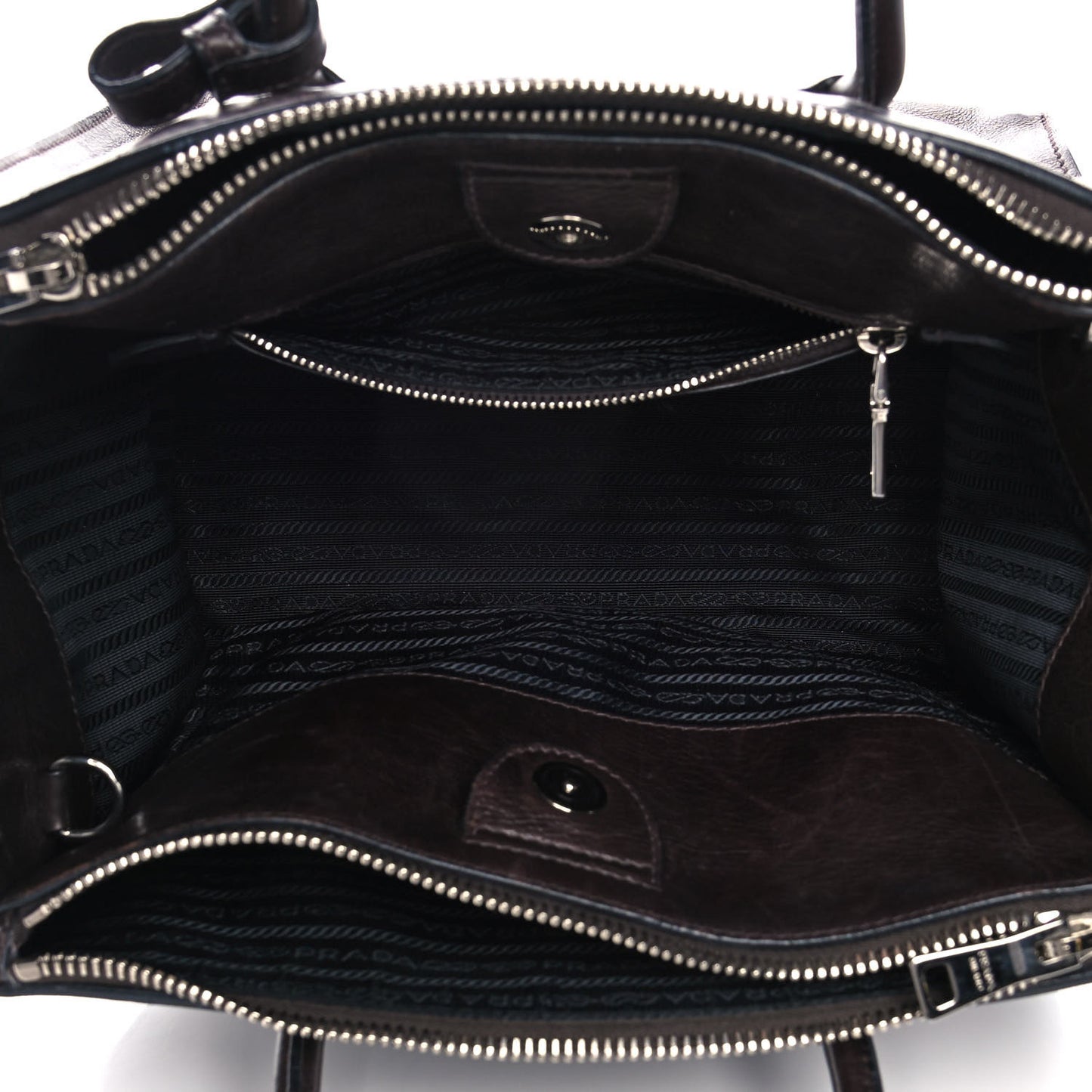 Glace Calf Twin Pocket Tote Moro