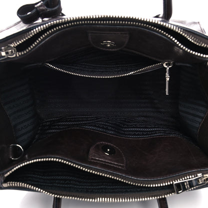Prada Glace Calf Twin Pocket Tote Moro 6 of 17