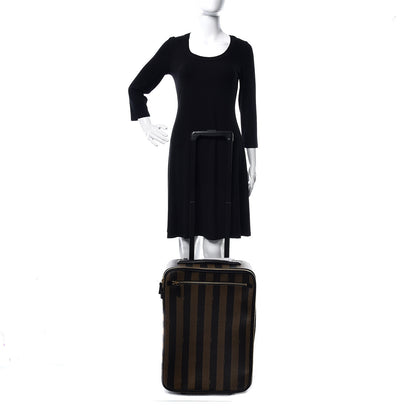 Fendi Pequin Spalmati Carry On Luggage Tobacco 2 of 14