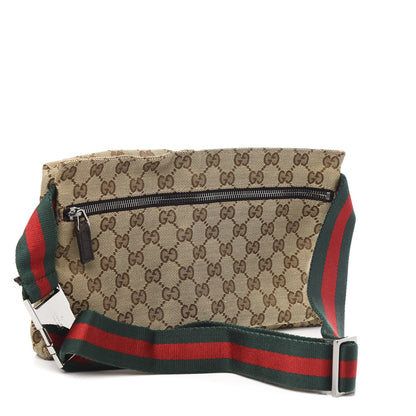 Gucci GG Monogram Double Pocket Belt Bag Dark Brown 2 of 9