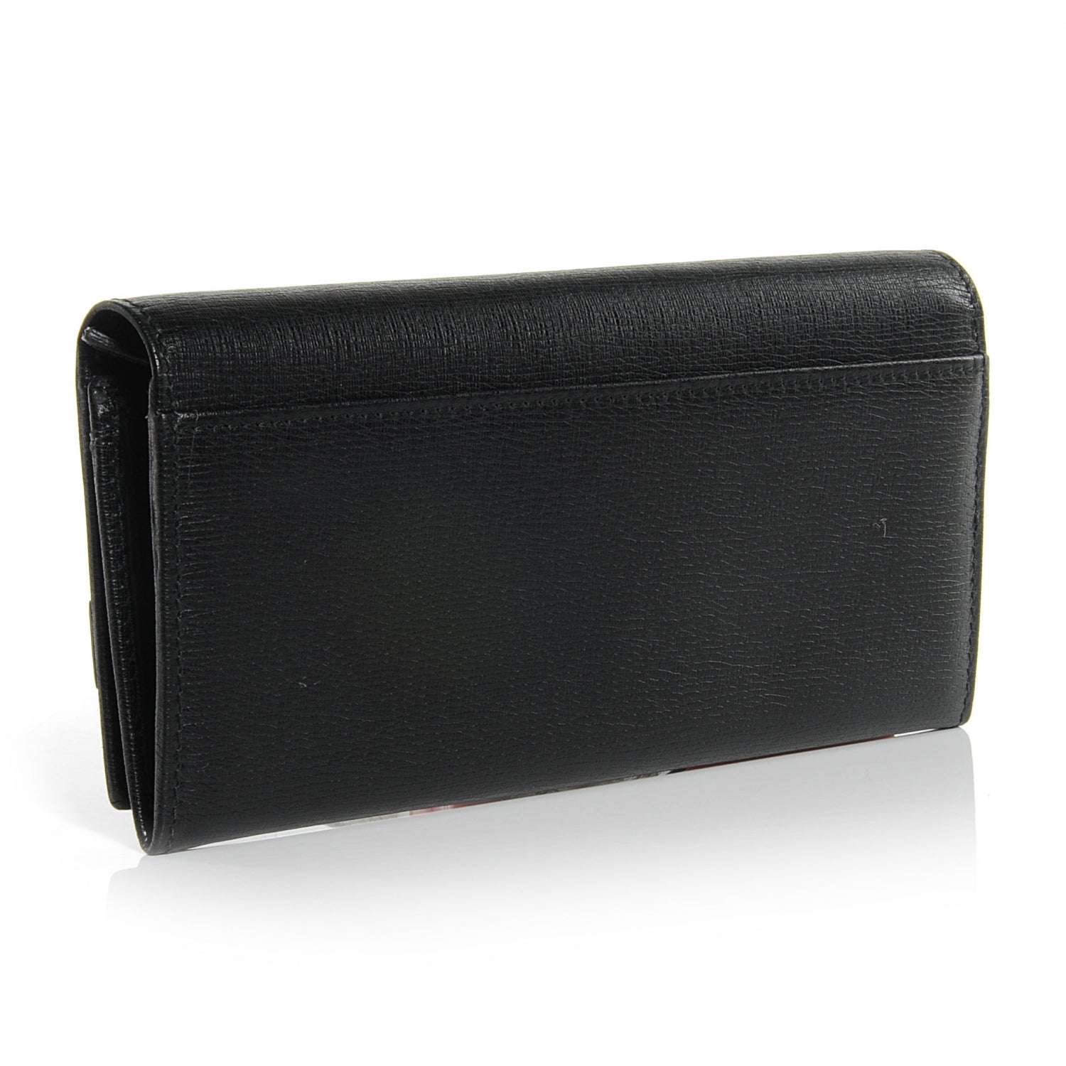 Gucci Shangai Calfskin Stirrup Long Wallet Black 3 of 7