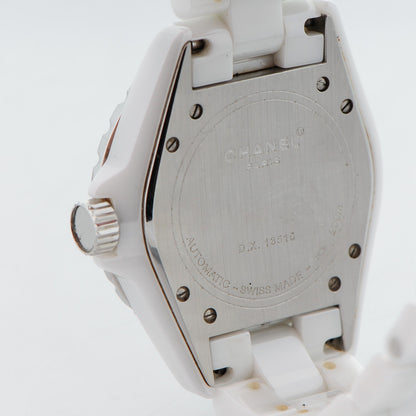 Chanel Stainless Steel Ceramic 38mm J12 Automatic Watch White 6 of 8