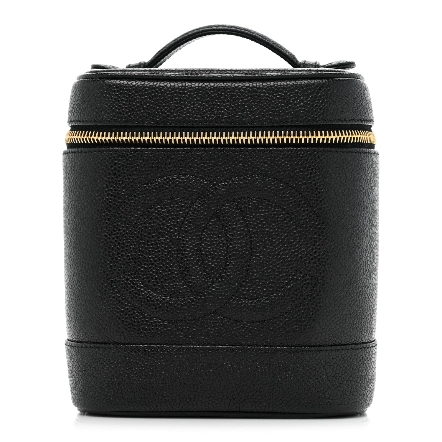 Chanel Caviar Vanity Cosmetic Case Black 1 of 10