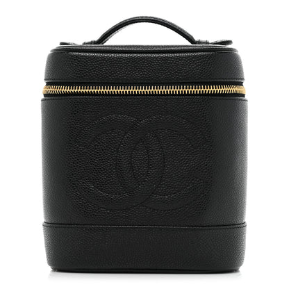 Chanel Caviar Vanity Cosmetic Case Black 1 of 10