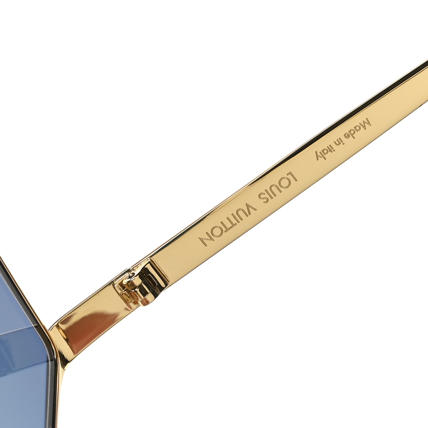 Louis Vuitton Metal LV Golden Mask Sunglasses Z2727U Gold 6 of 8