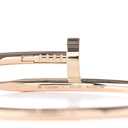 Cartier 18K Yellow Gold Juste Un Clou Bracelet 17 6 of 7