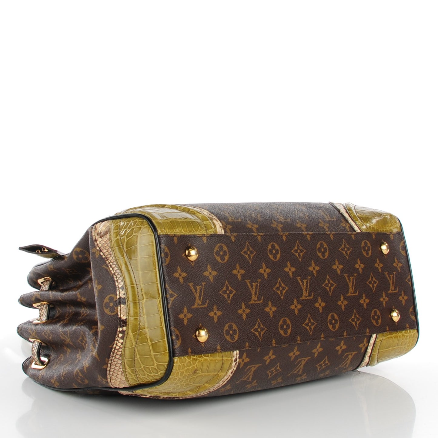 Monogram Python Alligator Monogramissime Exotic Shopper GM Vert