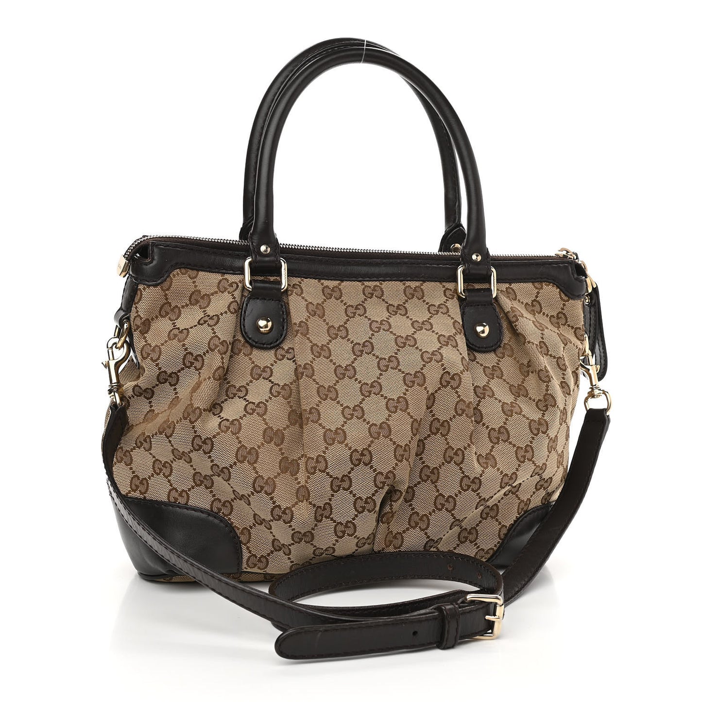 Monogram Medium Sukey Top Handle Dark Brown