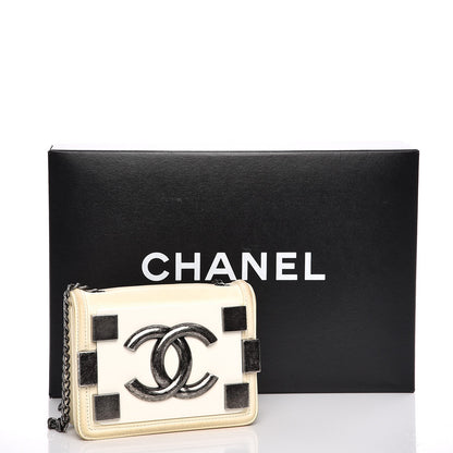 Chanel Lambskin Plexiglass Boy Brick Flap Dark White 16 of 16