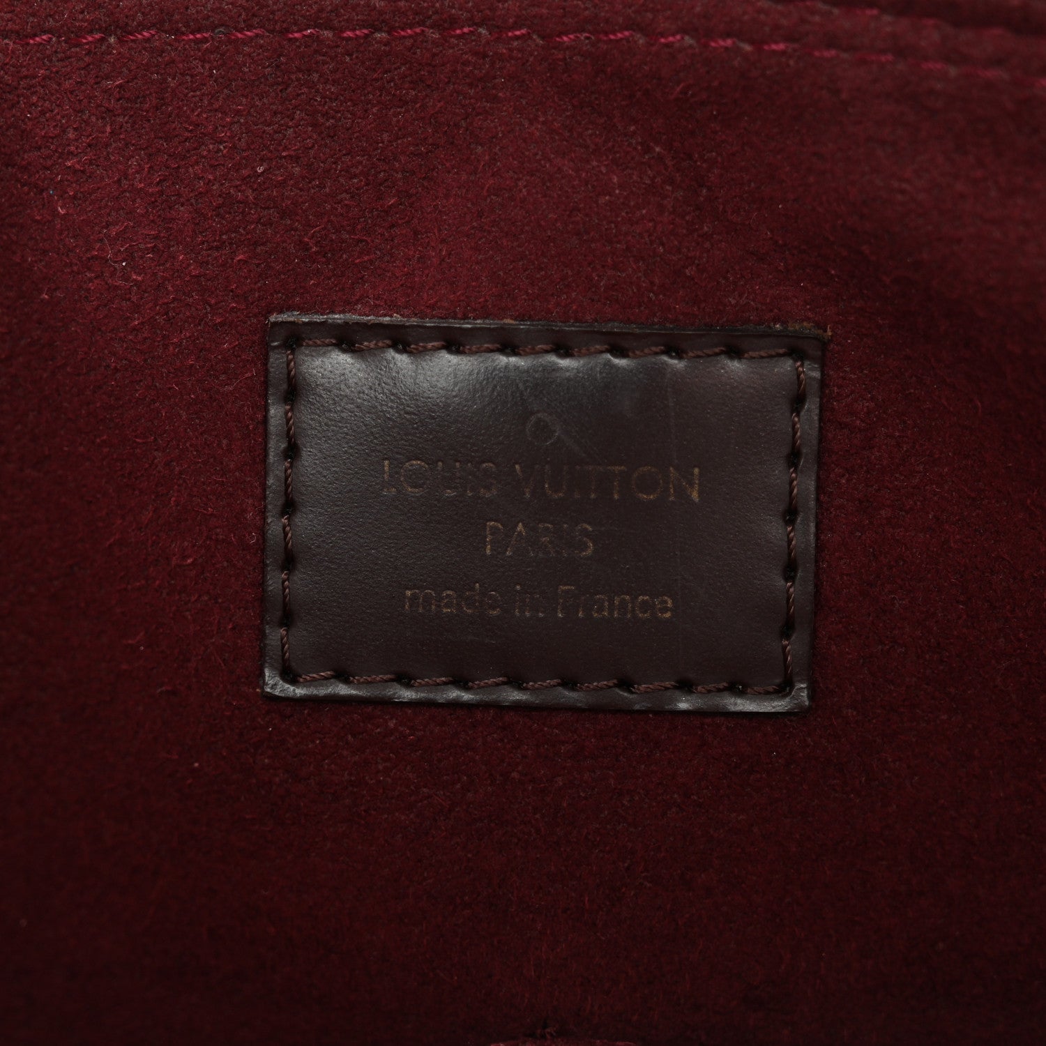 Louis Vuitton Cuir Taurillon Damier Ebene Normandy Bordeaux 7 of 11