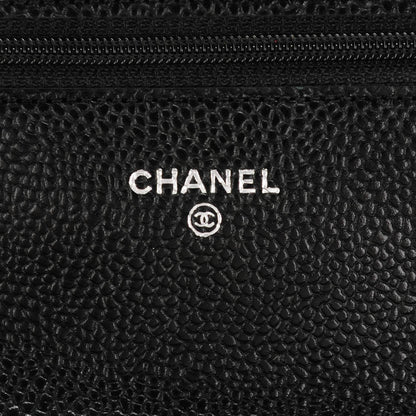 Chanel Caviar Quilted Wallet On Chain WOC Black 6 of 7
