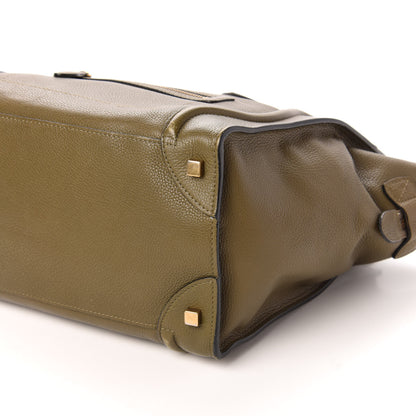 Celine Drummed Calfskin Mini Luggage Jungle 8 of 9