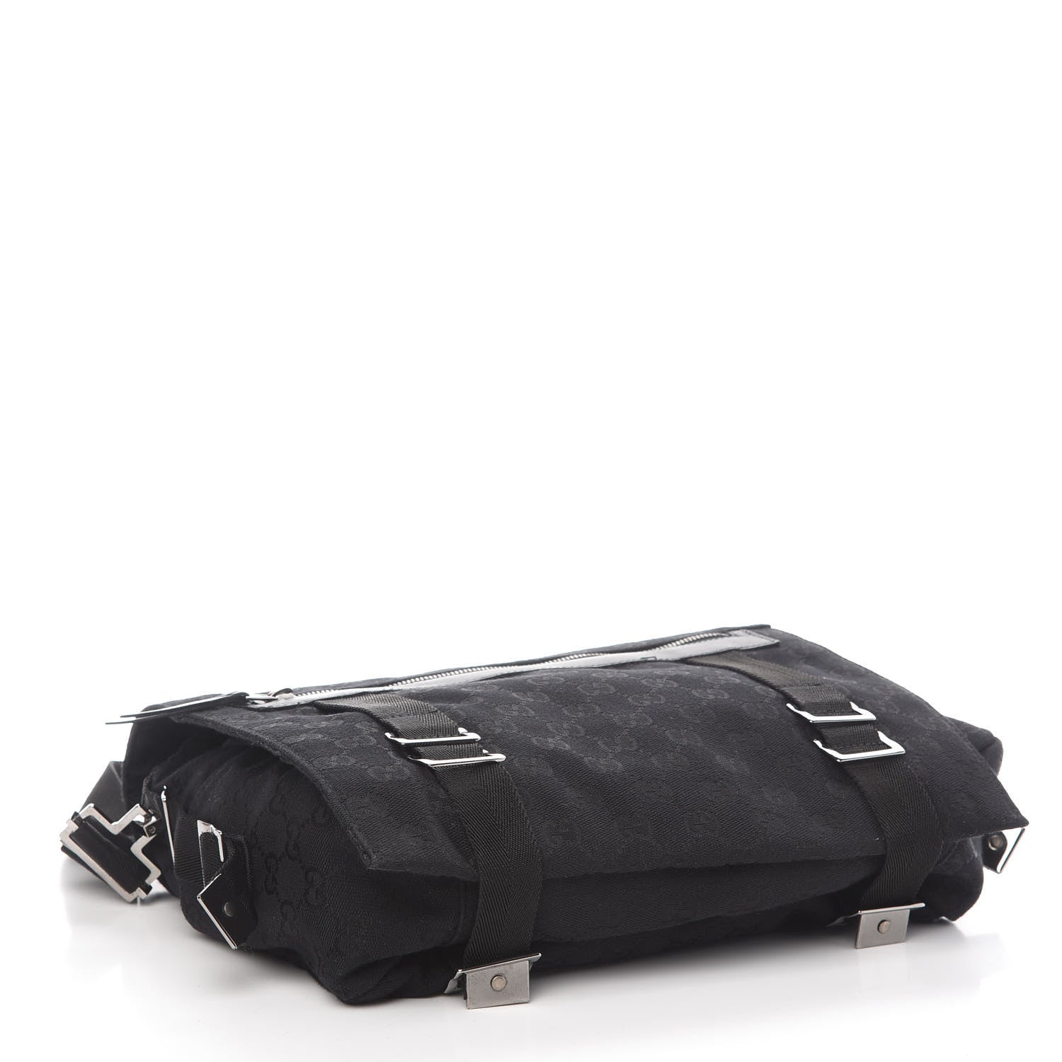 Gucci Monogram Messenger Bag Black 3 of 10