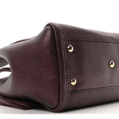 Gucci Metallic Cellarius Calfskin Small Soho Shoulder Bag Classic Burgundy 9 of 10