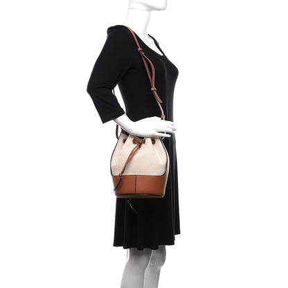 Loewe Canvas Calfskin Balloon Bucket Bag Ecru Tan 2 of 9