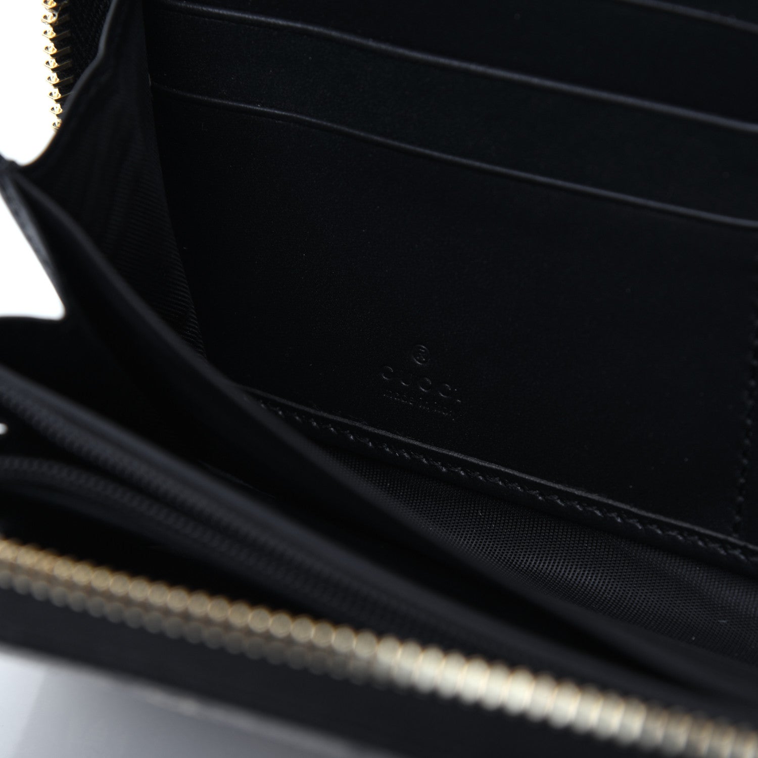 Gucci GG Supreme Monogram Bees Zip Around Wallet 9 of 11