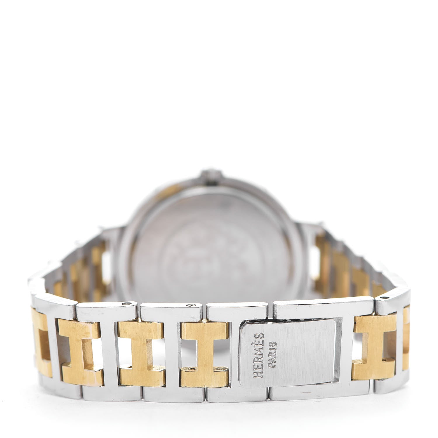 Hermes Stainless Steel 30mm Clipper Quartz Watch Gold 3 of 5