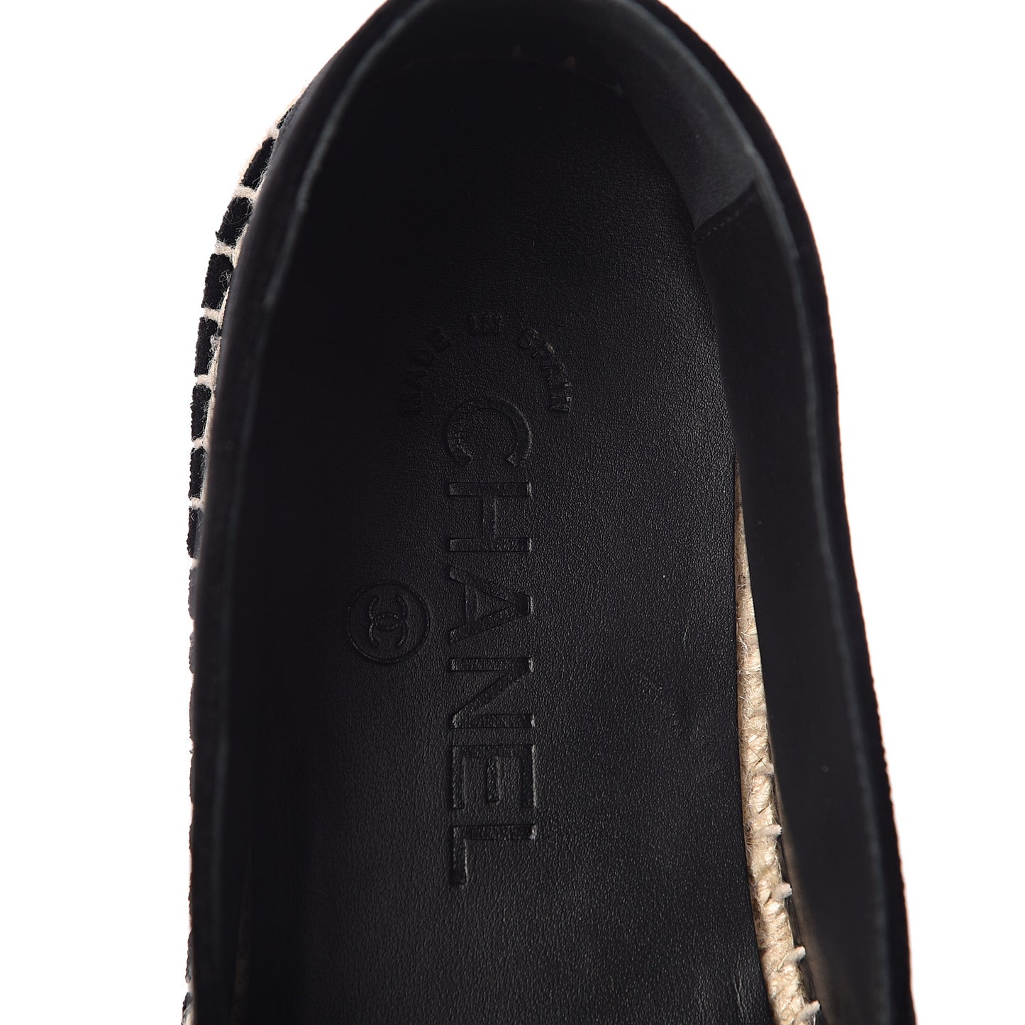 Velvet Logo Espadrilles 40 Black