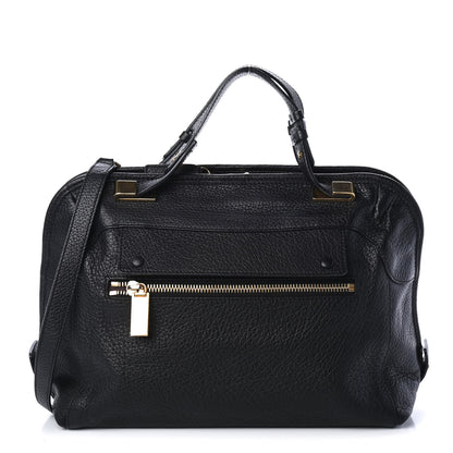 Chloe Grained Calfskin Brooke Satchel Black 1 of 4