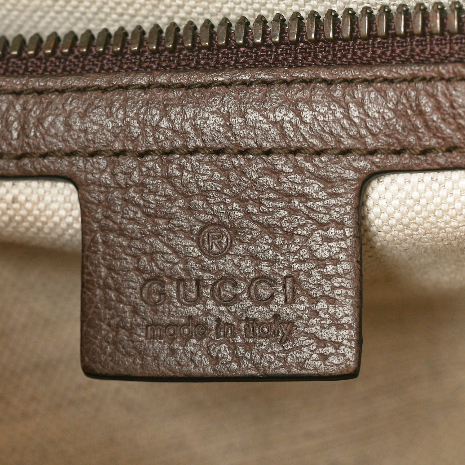 Gucci GG Supreme Monogram Web Small Ophidia Half Moon Hobo Brown 6 of 13