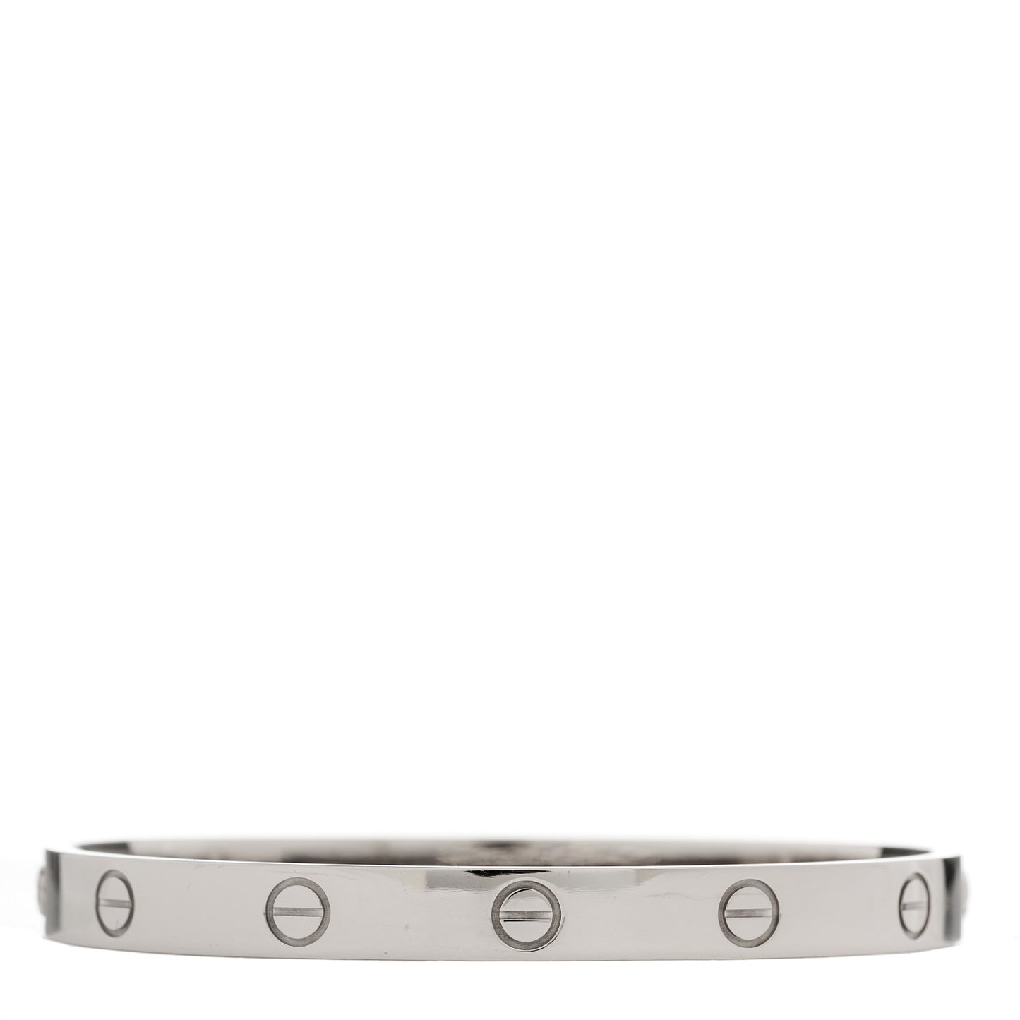 18K White Gold LOVE Bracelet 17