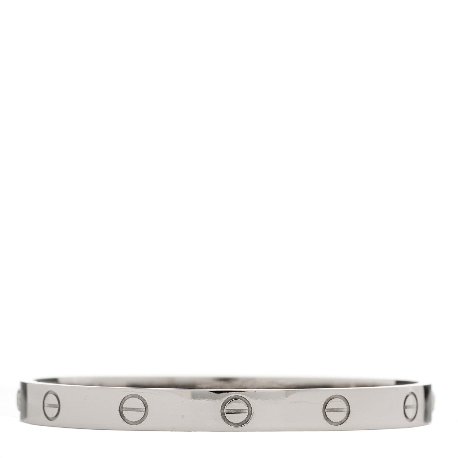 Cartier 18K White Gold LOVE Bracelet 17 2 of 8
