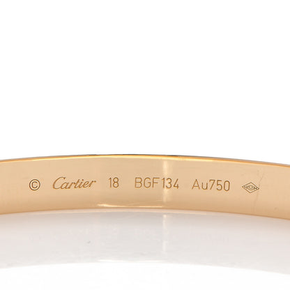 Cartier 18K Yellow Gold LOVE Bracelet 18 4 of 8