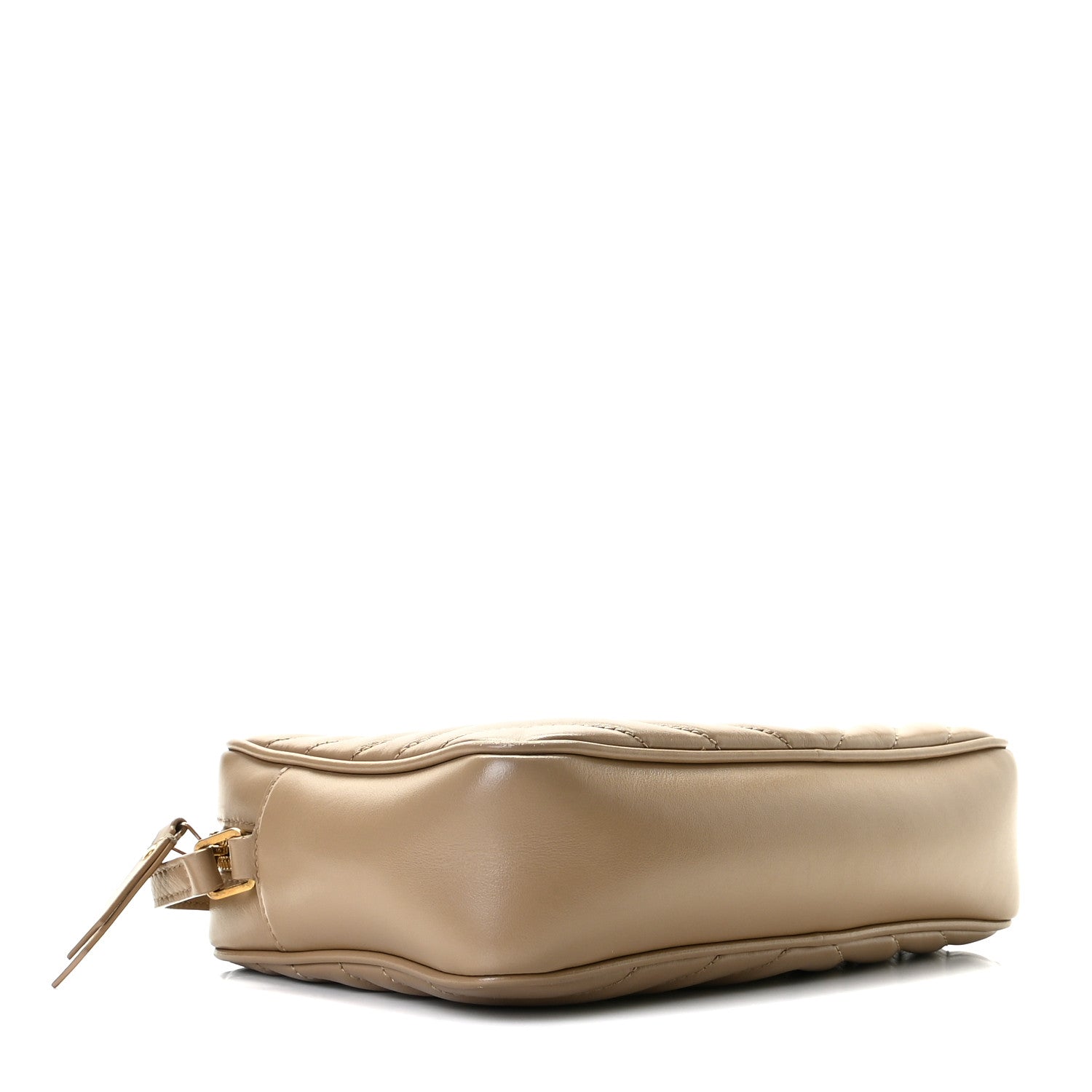 Saint Laurent Calfskin Matelasse Monogram Lou Camera Bag Dark Latte 3 of 9