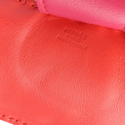 Hermes Milo Lambskin Grigri Rodeo Horse Bag Charm GM Rose Jaipur Shocking Rouge H 4 of 4