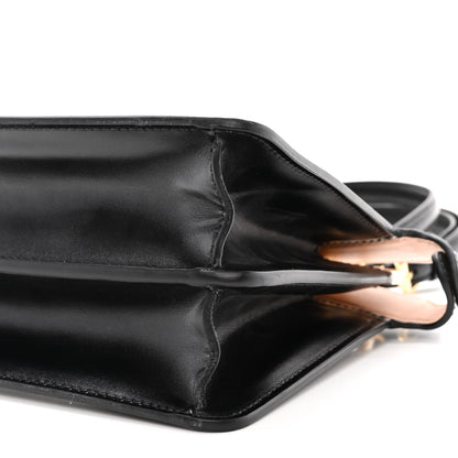 Fendi Vitello King Luxor Shiny Nappa Medium Peekaboo I SEE U East West Satchel Black Light Rose 10 of 11