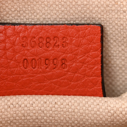 Gucci Calfskin Mini Bamboo Shopper Tote Dark Orange 7 of 15