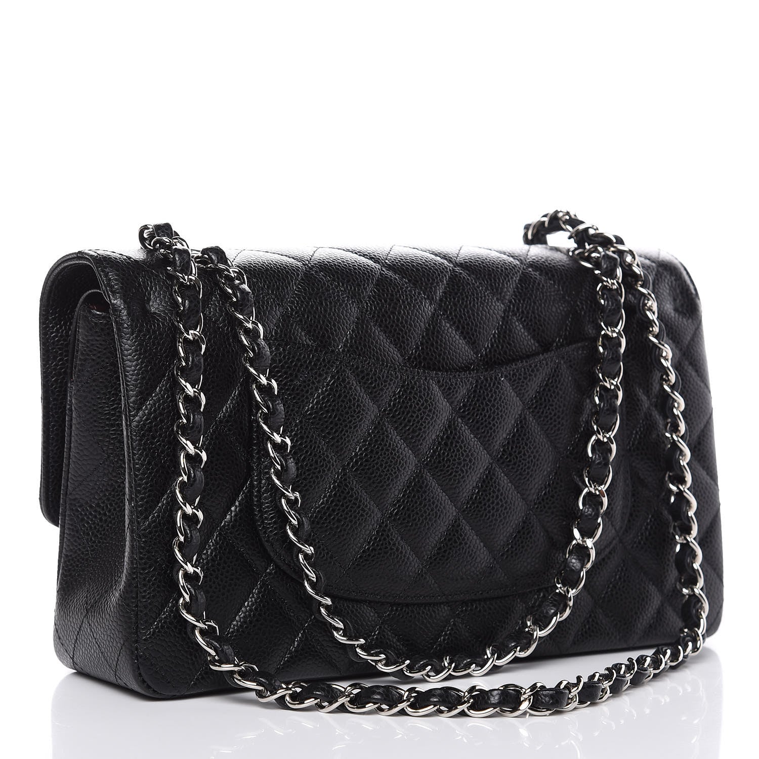 Chanel Caviar Quilted Medium Double Flap Black 3 of 10