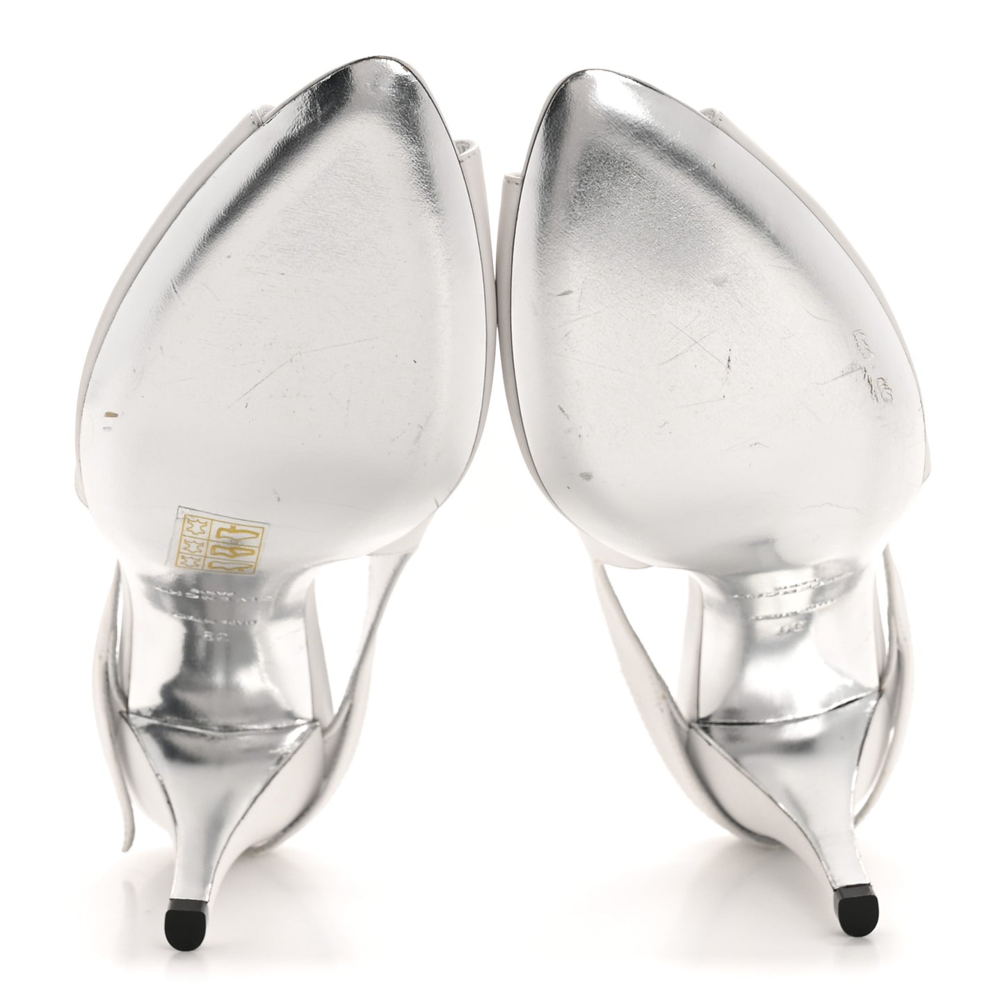Smooth Calfskin Lookbook 95mm Mules 37 White