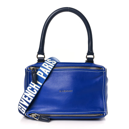 Givenchy Calfskin Mini Pandora Logo Strap Moroccan Blue 1 of 10