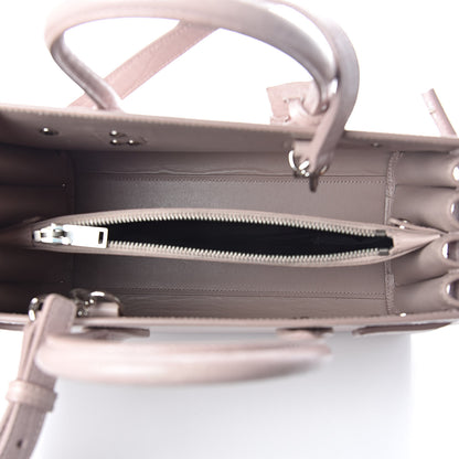 Saint Laurent Calfskin Crocodile Embossed Baby Sac De Jour Rose Antic 5 of 9
