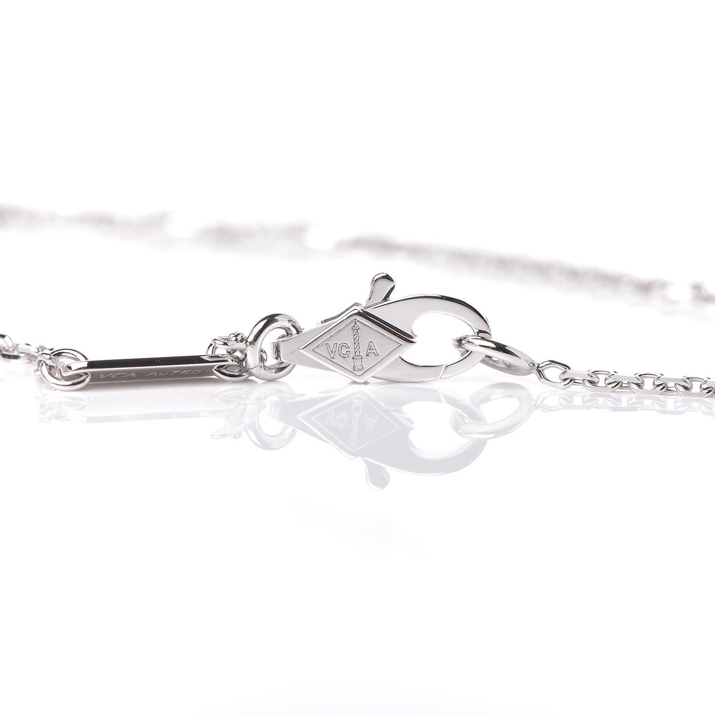18K White Gold Turquoise Sweet Alhambra Butterfly Bracelet