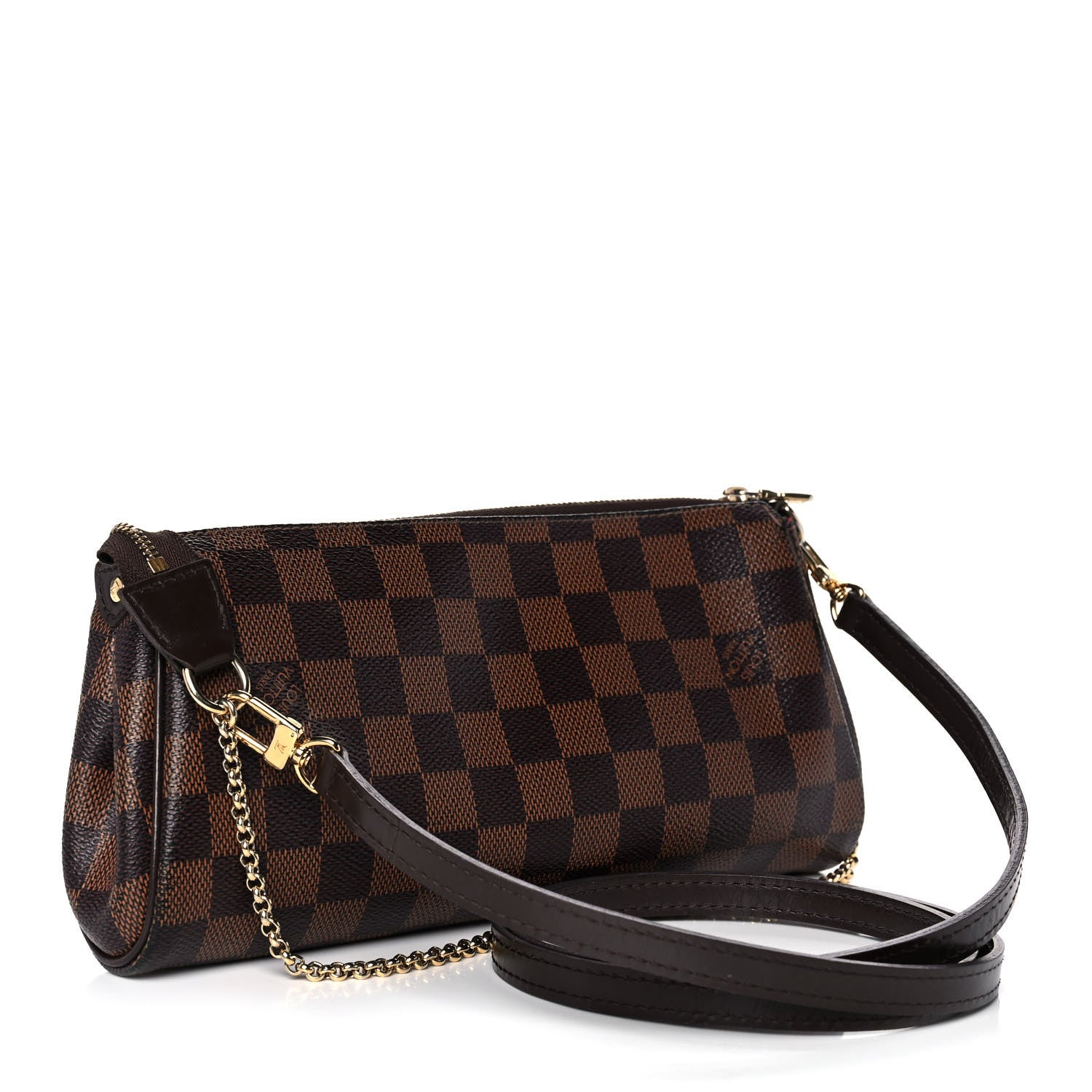 Louis Vuitton Damier Ebene Eva Clutch 3 of 9