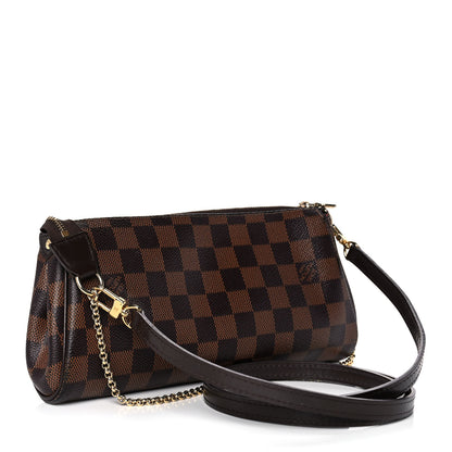 Louis Vuitton Damier Ebene Eva Clutch 3 of 9