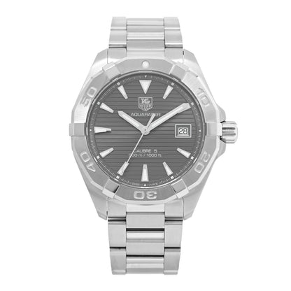 Tag Heuer Stainless Steel 41mm Aquaracer 300M Automatic Watch Grey WAY2113 1 of 5