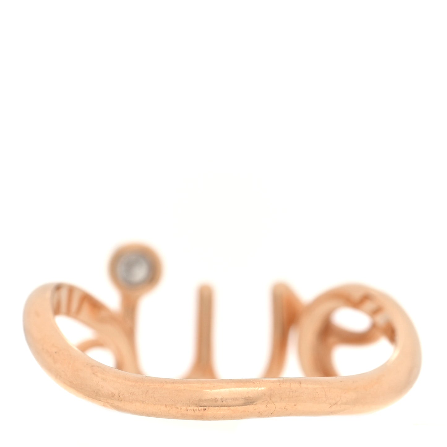 18K Rose Gold Diamond Oui Ring 47 4