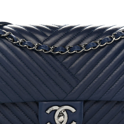 Chanel Lambskin Quilted Medium CC Crossing Flap Blue 1 of 11