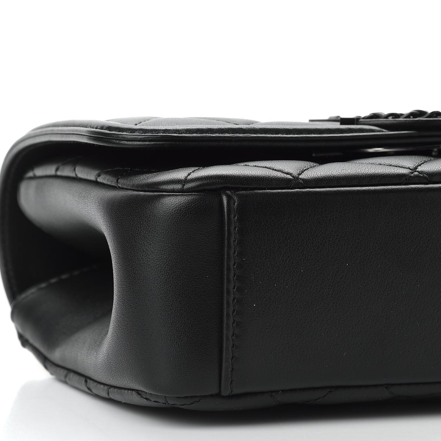 Lambskin Quilted Small CC Filigree Flap Black