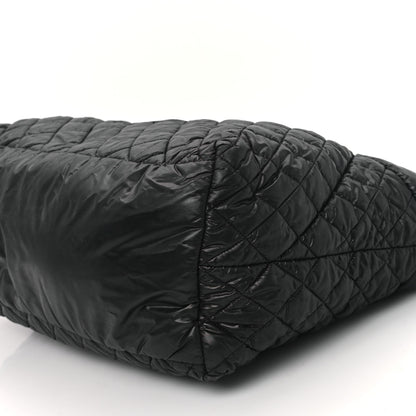 Chanel Nylon Quilted Large Coco Cocoon Tote Black 10 of 14