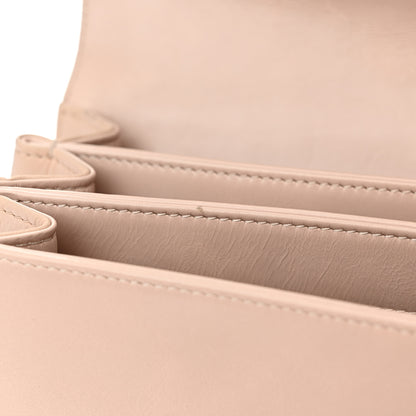 Chanel Glazed Calfskin Quilted Small Straight Lined Flap Beige 14 of 14